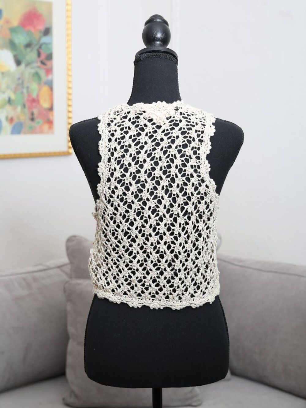 Ralph Lauren DENIM & SUPPLY Cowrie Shell Crochet Vest - Picture 11 of 14